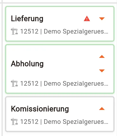 Fahrauftrag per Drag&Drop zuweisen